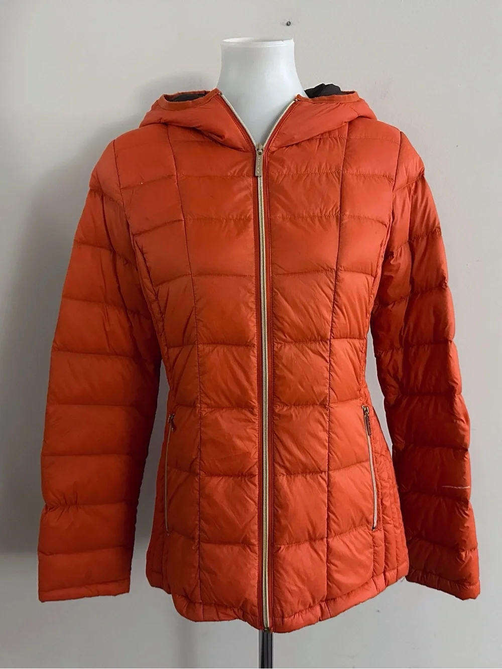 Michael Michael Kors Down Feather Hooded Puffer Jacket Fall Cabincore Ski